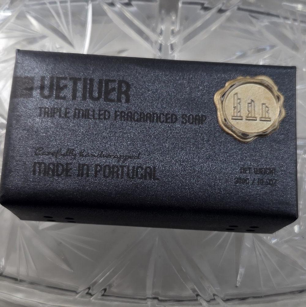 Vila Cardillium Vetiver Soap – Triple Milled, Made in Portugal (10.5 oz) NEW